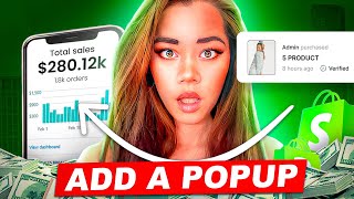 HOW TO ADD A SALES POPUP TO YOUR SHOPIFY STORE IN 8 MINUTES  TUTORIAL 2022 [upl. by Treat277]