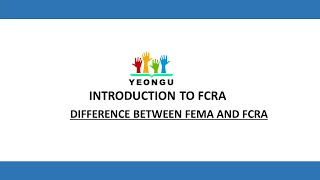 INTRODUCTION TO FCRA  DIFFERENCE BETWEEN FEMA AND FCRA  CA VIKAS MISHRA [upl. by Alaek]