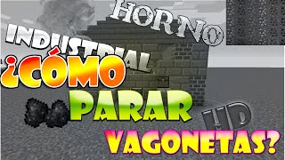 Minecraft Tutorial  Detener Vagonetas Horno Industrial Rápido  18 [upl. by Leasa]