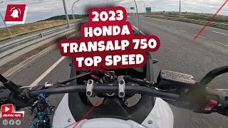 2023 Honda Transalp 750 TOP SPEED [upl. by Schellens176]