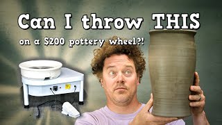 Vevor pottery wheel full review reaction to my first cheap pottery wheel [upl. by Refynnej]