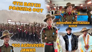 🗣️ 4th batch of Ladakh scout  400 agniveers jawan passing out jai hind 🇮🇳  MASTAN VLOGS [upl. by Bautram]