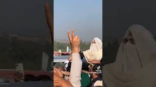 quotMurshad wife Bushra Bibi on strike quotimrankhan pti imrankhanpti isf 24november pakistan [upl. by Airyk]