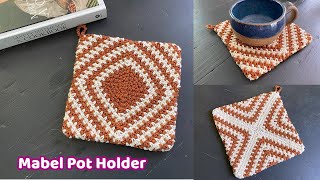 Crochet the Mabel Pot Holder  Complete Tutorial  Pot Holders Galore Crochet Along 2023 [upl. by Adnicul]