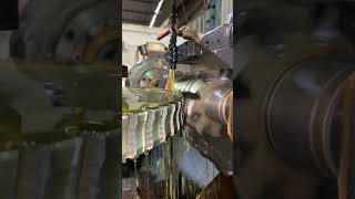 6 Module 60 Teeth Worm Gear Cutting 7M Views viral machine wormgear gearcutting tool gearbox [upl. by Anelam]