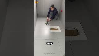 Bathroom Tile Test with Marbles in Japan [upl. by Loydie]