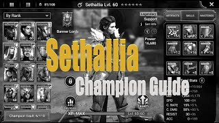 Raid Shadow Legends Sethallia Guide [upl. by Nolyaw]