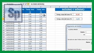 Excel  Encontrar valores máximo y mínimo de un rango de celdas Tutorial en español HD [upl. by Asiilanna659]