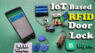 IoT RFID Door Lock using ESP8266 amp Blynk [upl. by Ajiat427]