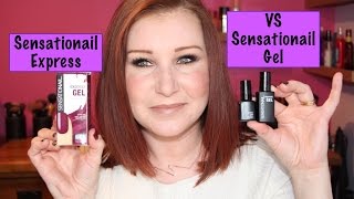 SensatioNail Express Gel Polish VS SensatioNail Gel Polish  Review [upl. by Notniv]