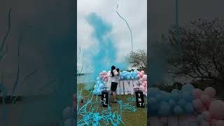 Amazing Twins gender reveal💙💙 genderreveal genderrevealideas [upl. by Porush]