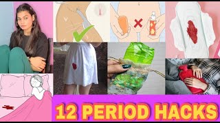 12 TEENAGER Period Hacks 🩸 Must Know  Cramps Stain Bad Smell  Rashes😍 [upl. by Sumner193]