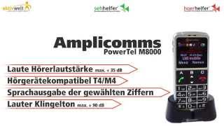 Seniorenhandy Amplicomms PowerTel M8000 [upl. by Specht658]