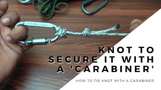 Carabiner Knot  How To Tie Knot With A Carabiner [upl. by Airal]