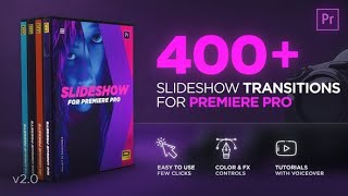 400 Slideshow Transition For Premiere Pro  Easy to Use  Fast Render [upl. by Aysan]