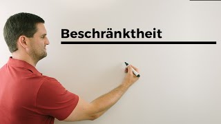 Beschränktheit Infimum Supremum kleinste untereobere Schranke  Mathe by Daniel Jung [upl. by Eelsha]