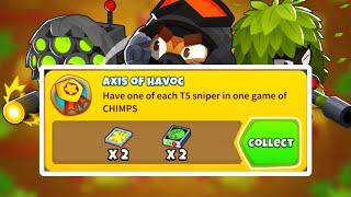 How To Get The AXIS OF HAVOC Achievement In Bloons TD 6 [upl. by Tawney266]