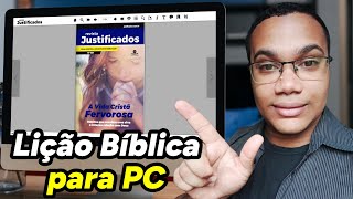 Lição bíblica para celular ou PC  como baixar revista em PDF [upl. by Beverle604]