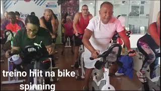 treino hiit na bike spinning academia [upl. by Odanref]