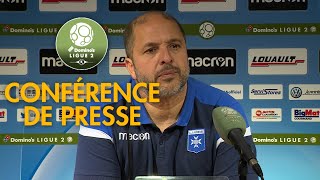 Conférence de presse AJ Auxerre  Paris FC  02   201819 [upl. by Penthea]