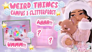 WEIRD THINGS ARE 😳HAPPENING👀  Royale High Glitterfrost [upl. by Nivlad]