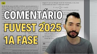 Comentando a prova da FUVEST 2025  1a fase [upl. by Zeb444]