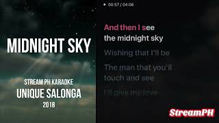 2018 Unique Salonga Midnight Sky Karaoke Original [upl. by Panthea]