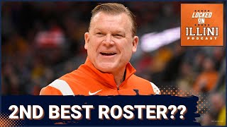 Illini Ranked 2nd Best Roster in College Basketball  Keys to Beat Kansas  Illini Podcast [upl. by Xed]