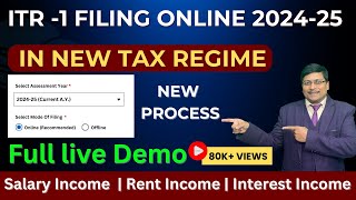 ITR Filing Online 202425  Income Tax Return Filing 202425  ITR 1 Filing online 202425  ITR [upl. by Chor477]