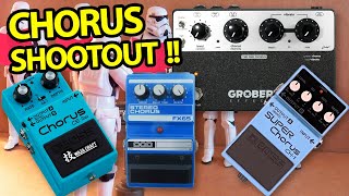 Grobert Effects The One Chorus VS Boss CE2w  Boss CH1  DOD FX65 [upl. by Toiboid348]