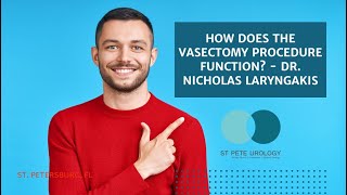 How Does the Vasectomy Procedure Work by Dr Laryngakis [upl. by Belter]