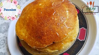 Simple and Easy Pancake Recipe  without Butter   How To Make Pancakes [upl. by Aramois832]