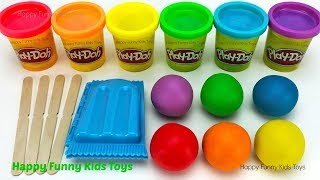 Fun Making Ice Cream Popsicle with Play Doh and Surprise Toys Shopkins Happy Places [upl. by Ayet]