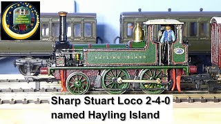 Sharp Stuart Loco 240 named Hayling Island A bit of history of the Hayling Billy Line [upl. by Ashla]