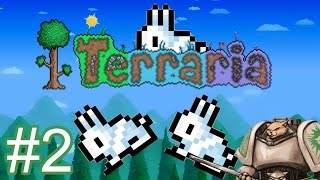 Lets Play Terraria 13  Part 2  Long Walks for Wood [upl. by Amabil197]