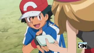 ash meets serena for the first time in pokemon xy cute moments [upl. by Silda]