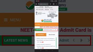 How To Download Admit Card of NEET 2024 [upl. by Austreng]