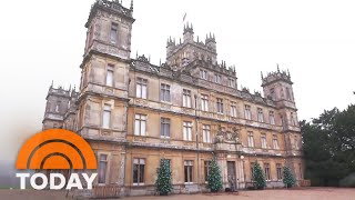 See How The ‘Downton Abbey’ Castle Is Decorated For Christmas [upl. by Partan]