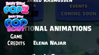 Angry Birds POP 2  Blast  Game Credits [upl. by Ahsenat]