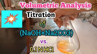 Titration of NaOHNa2CO3 vs HCl with Calculation of Strength gmlt amp  Composition [upl. by Ozan826]