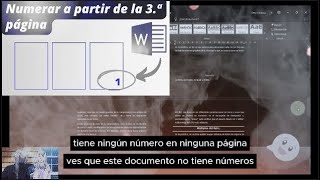 SOLUCION Cómo conseguir Enumerar Páginas en Word a Partir de la Tercera Hoja ✔ [upl. by Anasxor]