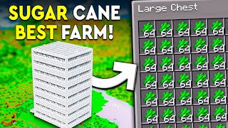 Minecraft BEST SUGAR CANE FARM 121  Java amp Bedrock  5000 PERHR [upl. by Laoj]