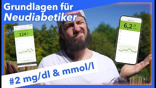 2 Unterschied zwischen mmoll und mgdl I Grundlagen für Neudiabetiker [upl. by Gilli]