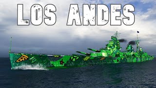 World of WarShips Los Andes  4 Kills 263K Damage  NEW SHIP [upl. by Lise441]