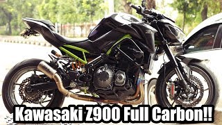 MODIF MEWAH KAWASAKI Z900 FULL CARBON  LAYZ MOTOR FULL CARBON PROJECT [upl. by Hannavas]