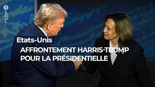 EtatsUnis  premier affrontement direct entre Harris et Trump pour la présidentielle  RTBF Info [upl. by Annai]