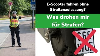 EScooter ohne Straßenzulassung  welche Strafen drohen mir Scooter Experten klären auf 2019 [upl. by Waldo]