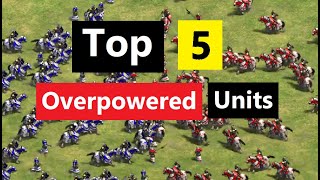 Top 5 Overpowered Units in Age of Empires 2 [upl. by Sera]