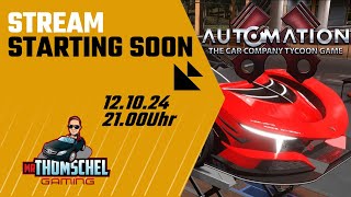 🔴 LIVE 🇩🇪 Automation  The Car Company Tycoon Game [upl. by Kciregor]