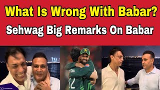 Shoaib Akhtar asks Virender Sehwag “What wrong is Babar Azam doing” [upl. by Rother]